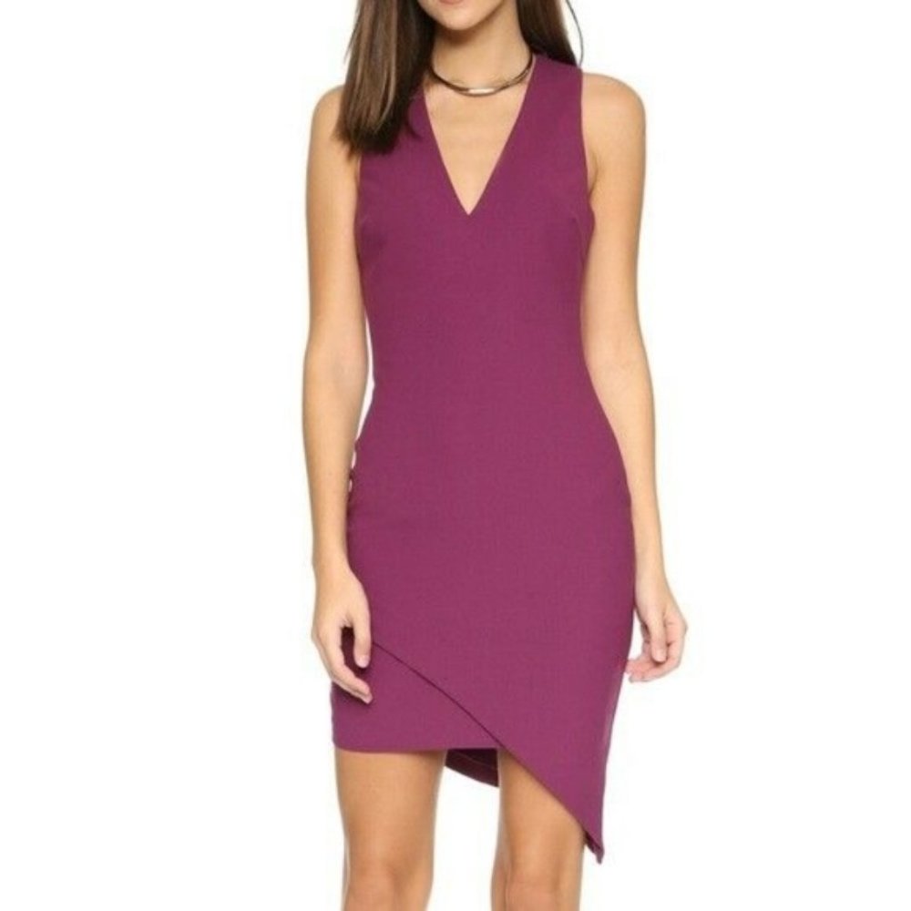Elizabeth & James "Rosa" Mini Dress - Wine Red - Size 2